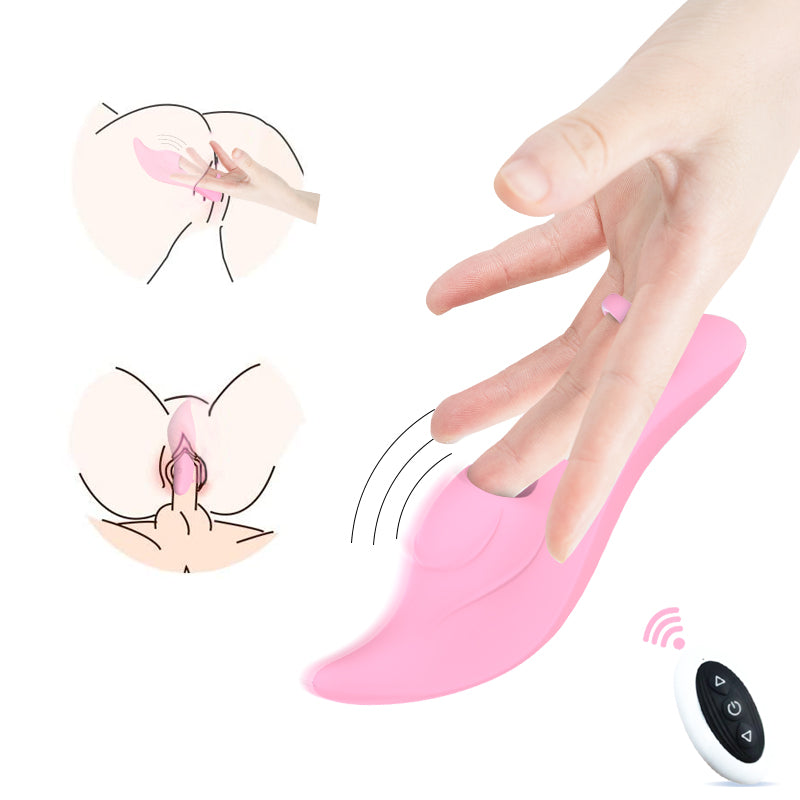 Finger Cover Stimulates Masturbator