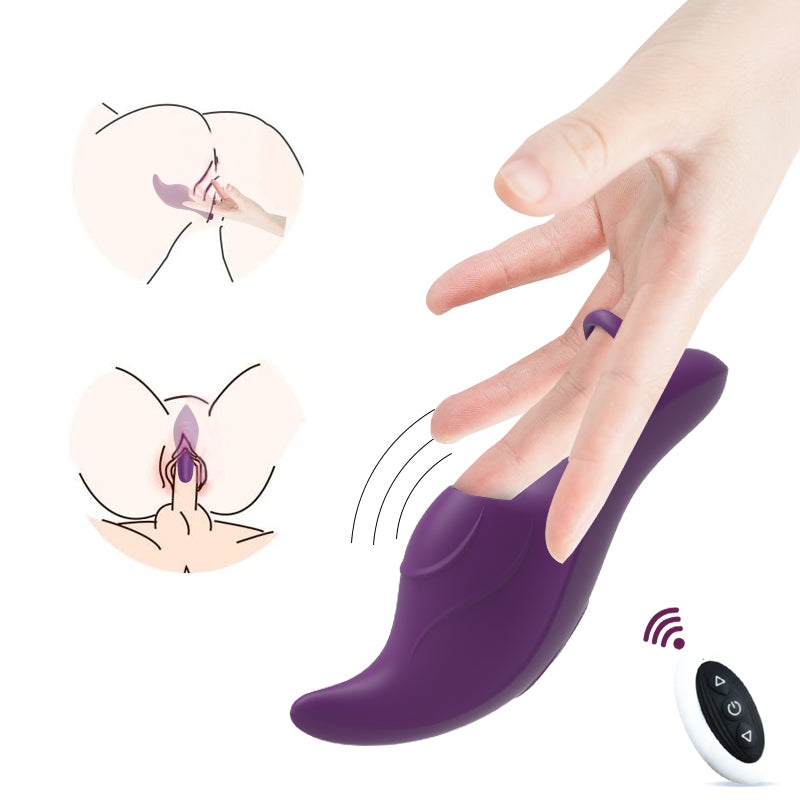 Finger Cover Stimulates Masturbator