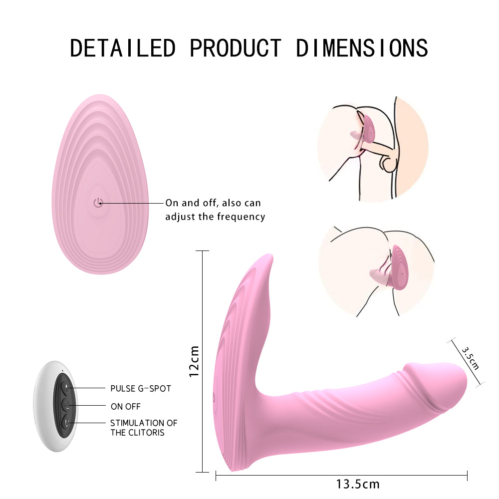 Remote control jumping egg invisible wearable masturbator